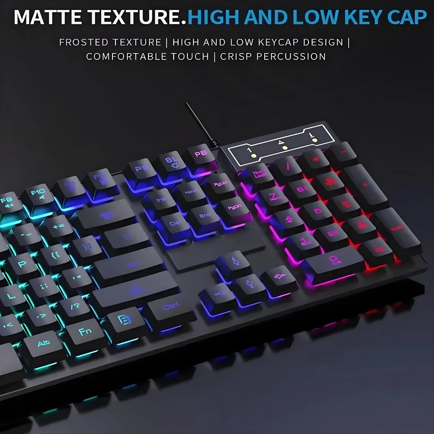 104 key Wired Gaming Keyboard And Mouse Set Backlit Mechanical Keyboard waterproof Luminous keyboard for Gamer PC Laptop Office