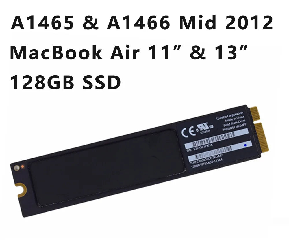 Original Solid State Drive for Apple Laptop2012 A1465 A1466 SSD 64GB 128GB 256GB for Macbook Air 11" A1465 13" A1466 Solid State